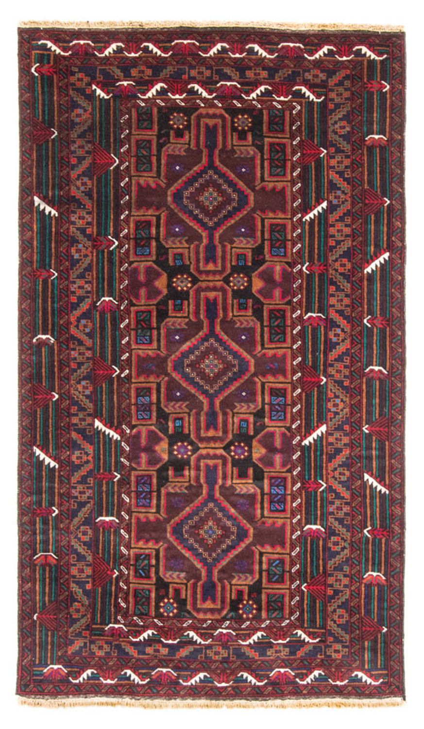 Loper Baluch tapijt - 190 x 106 cm - donkerrood