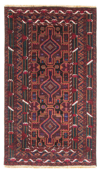 Loper Baluch tapijt - 190 x 106 cm - donkerrood