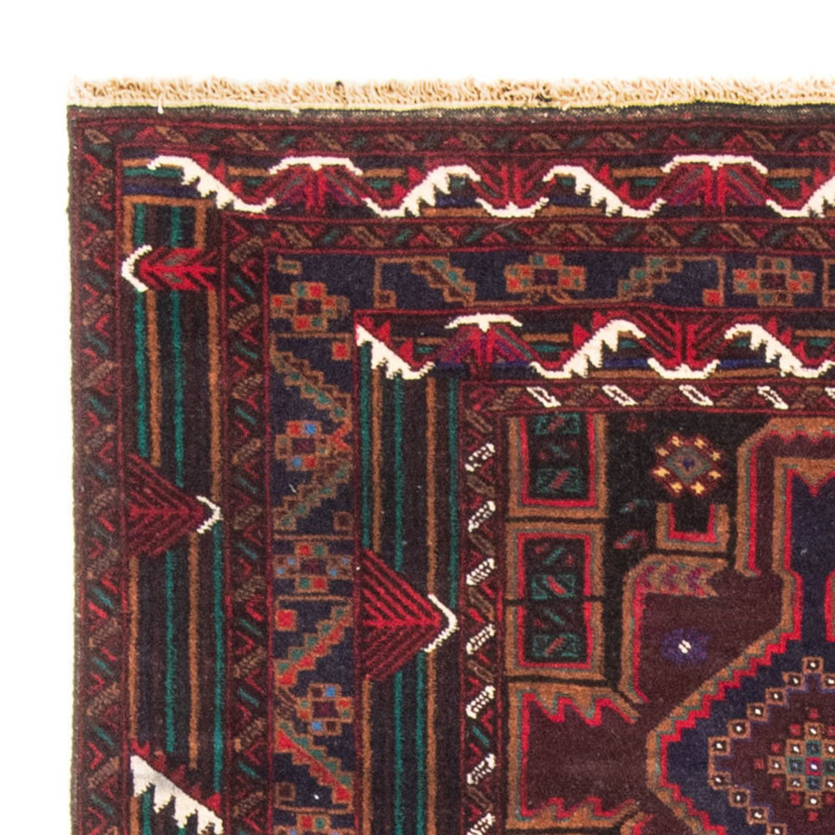 Loper Baluch tapijt - 190 x 106 cm - donkerrood