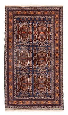 Loper Baluch tapijt - 184 x 107 cm - donkerblauw
