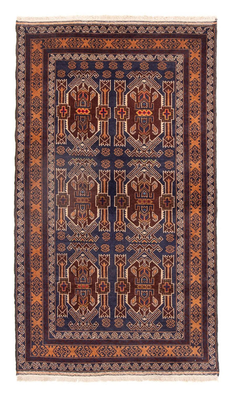 Loper Baluch tapijt - 184 x 107 cm - donkerblauw