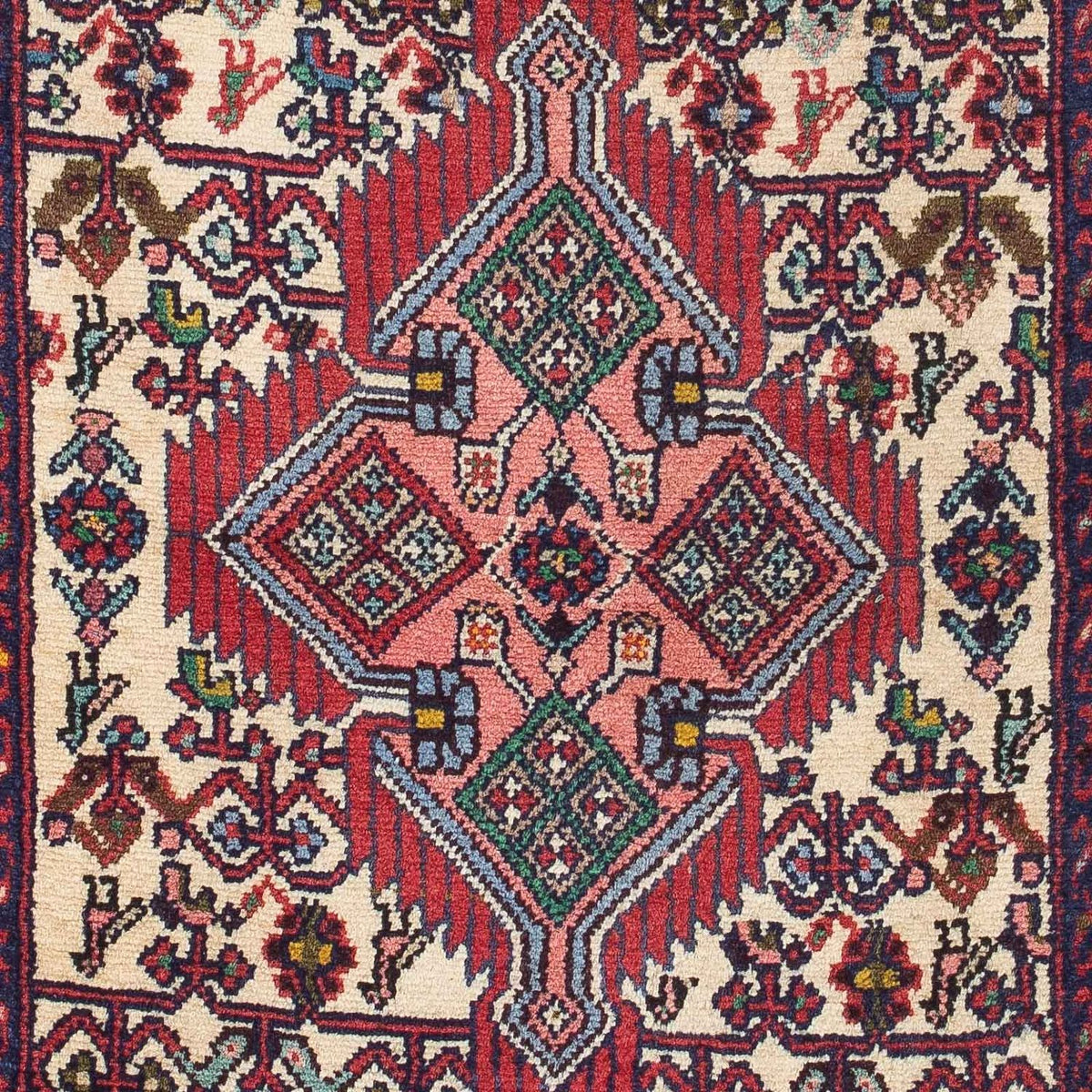 Perzisch Tapijt - Nomadisch - 126 x 75 cm - beige