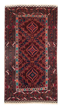 Loper Baluch tapijt - 197 x 105 cm - donkerrood