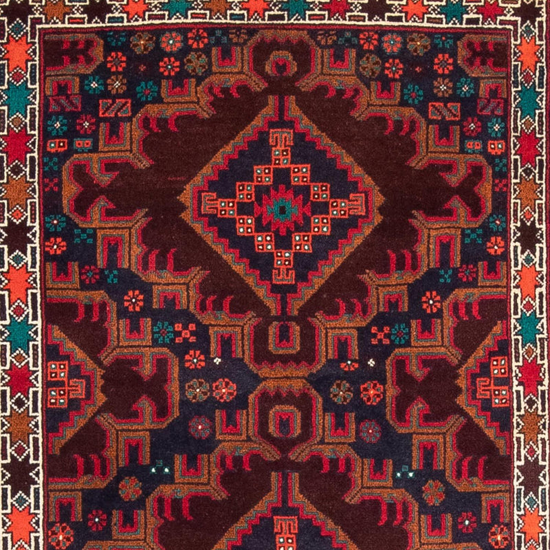 Loper Baluch tapijt - 197 x 105 cm - donkerrood