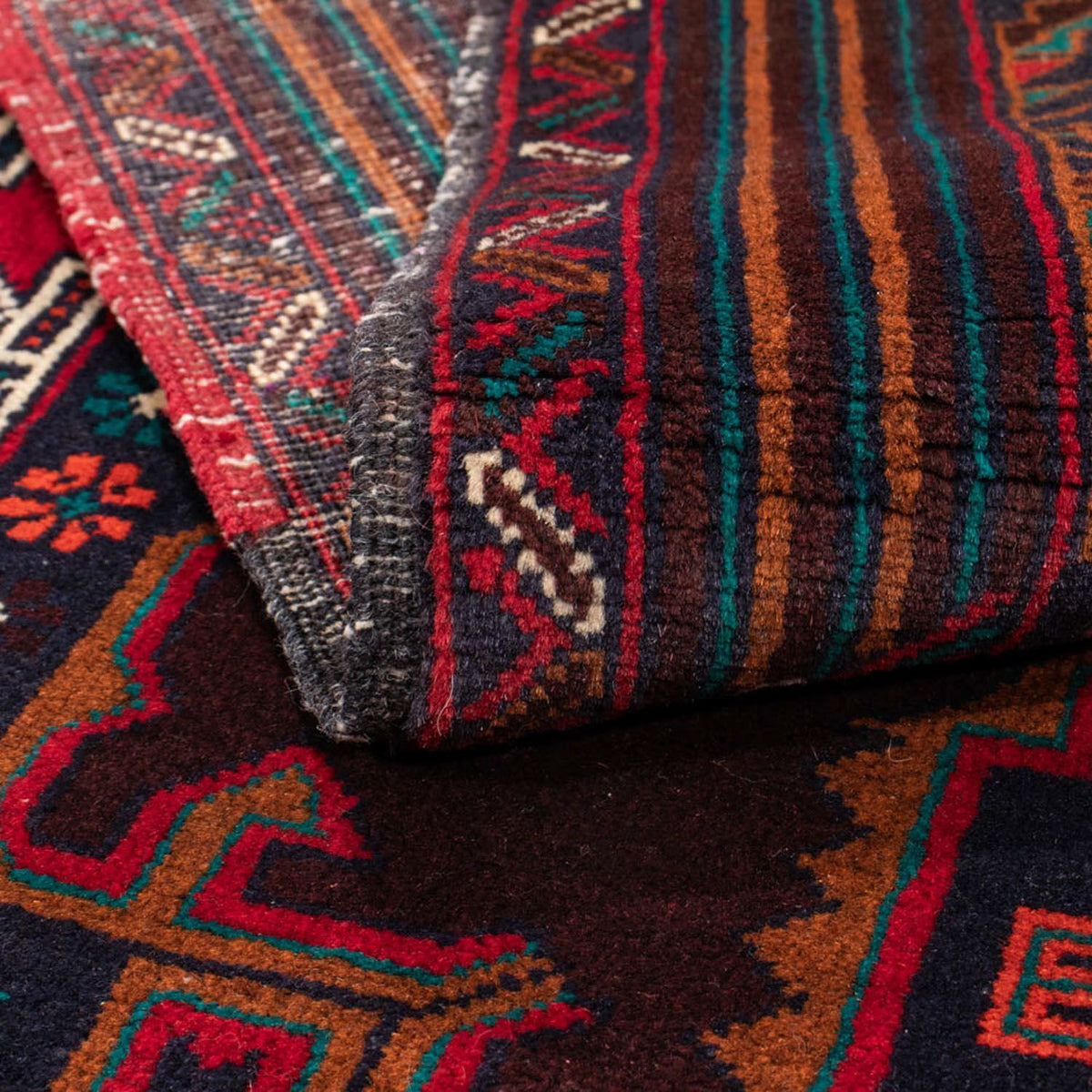 Loper Baluch tapijt - 197 x 105 cm - donkerrood