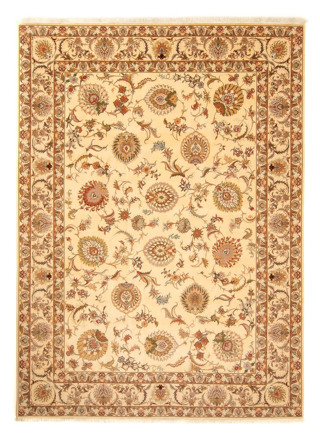Perzisch tapijt - Tabriz - Royal - 346 x 256 cm - lichtbruin