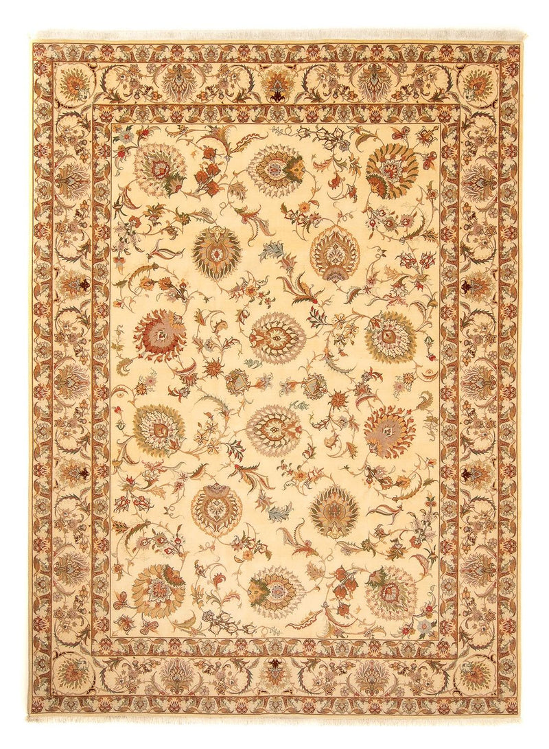 Perzisch tapijt - Tabriz - Royal - 346 x 256 cm - lichtbruin