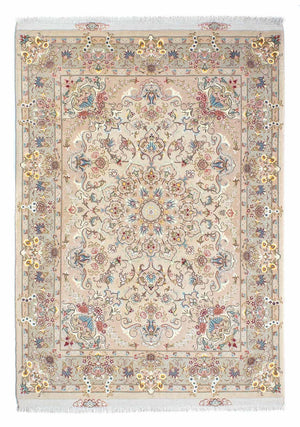Perzisch tapijt - Tabriz - Royal - 210 x 150 cm - beige