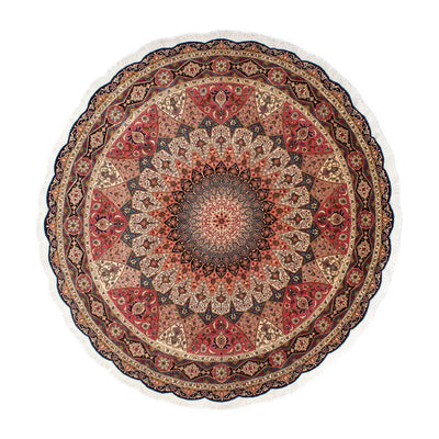Perzisch tapijt - Tabriz - Royal rond  - 250 x 250 cm - veelkleurig