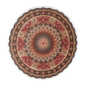 Perzisch tapijt - Tabriz - Royal rond  - 250 x 250 cm - veelkleurig