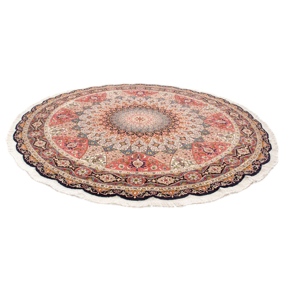 Perzisch tapijt - Tabriz - Royal rond  - 250 x 250 cm - veelkleurig