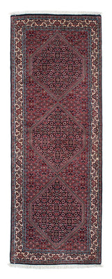 Loper Perzisch tapijt - Bijar - 212 x 74 cm - donkerrood