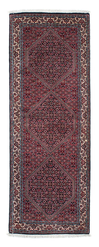 Loper Perzisch tapijt - Bijar - 212 x 74 cm - donkerrood