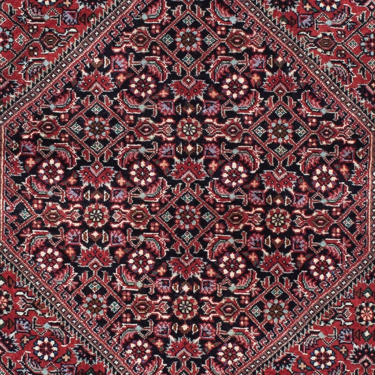 Loper Perzisch tapijt - Bijar - 212 x 74 cm - donkerrood