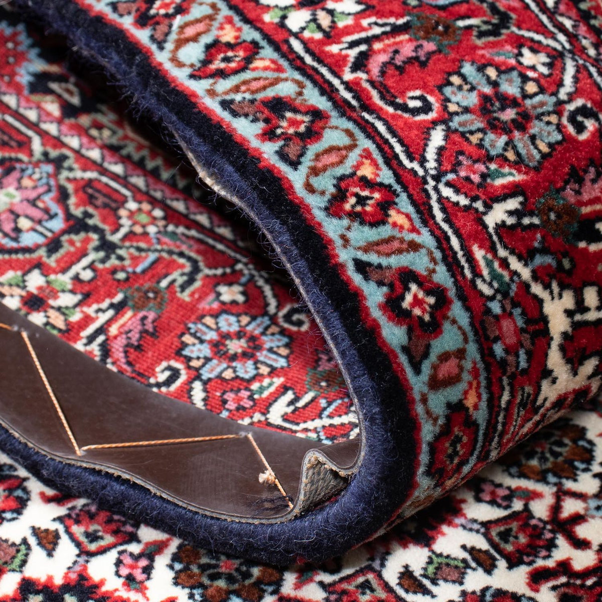 Loper Perzisch tapijt - Bijar - 212 x 74 cm - donkerrood