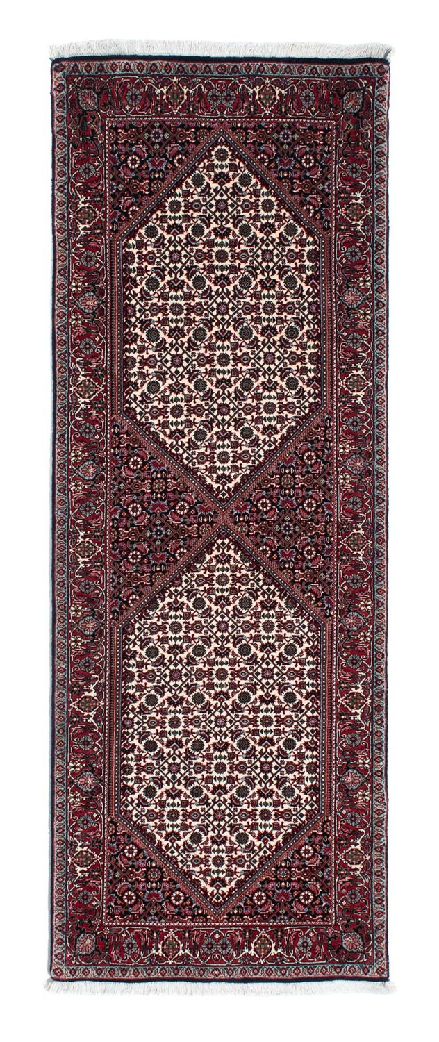 Loper Perzisch tapijt - Bijar - 218 x 77 cm - donkerblauw