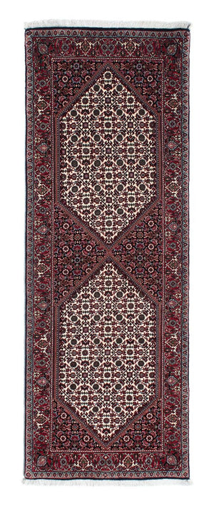 Loper Perzisch tapijt - Bijar - 218 x 77 cm - donkerblauw