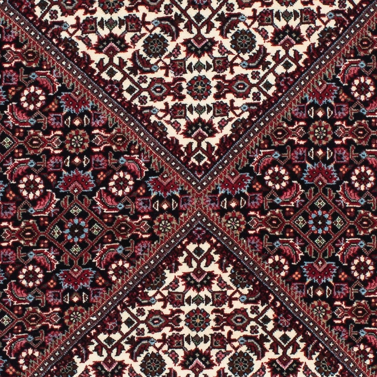 Loper Perzisch tapijt - Bijar - 218 x 77 cm - donkerblauw