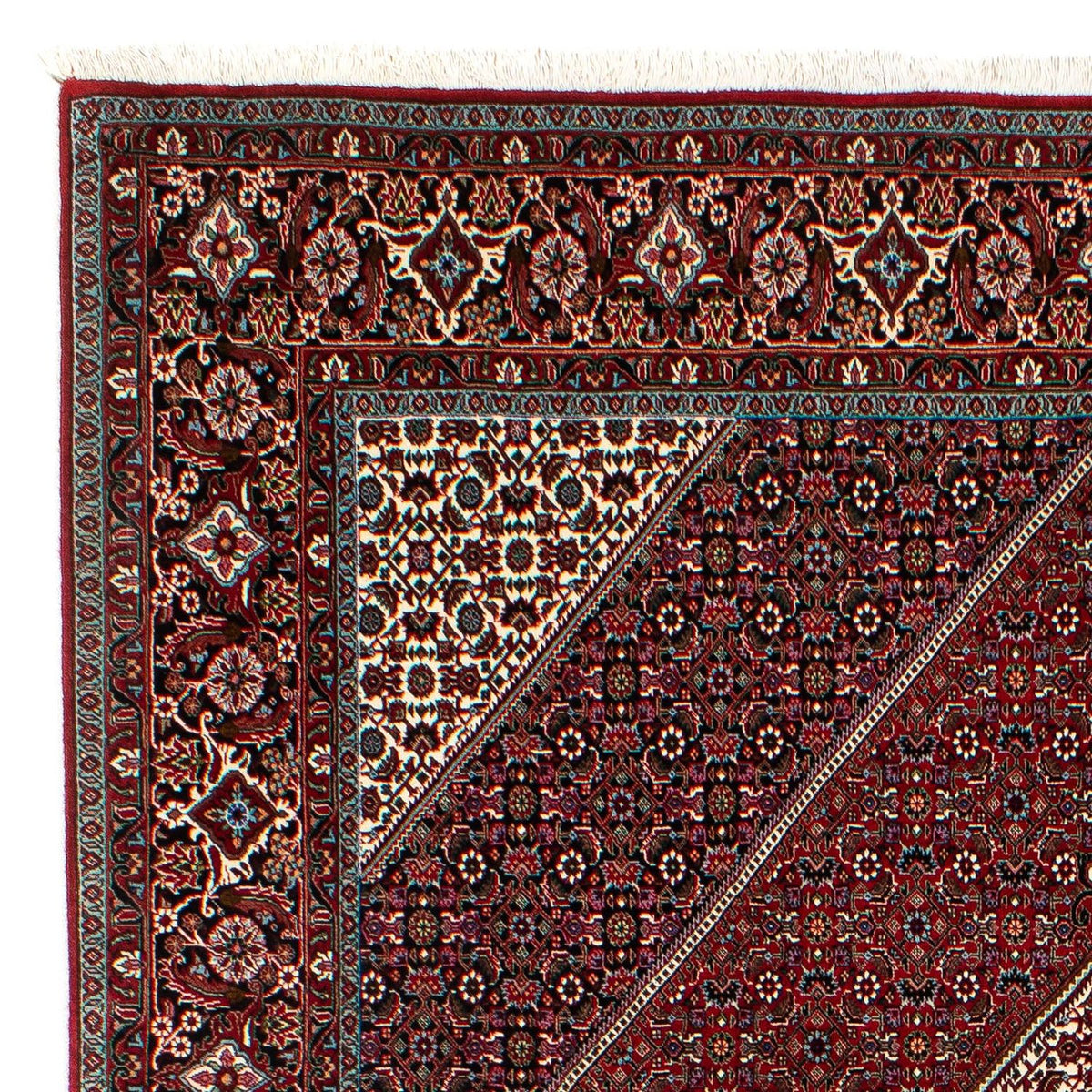 Perzisch tapijt - Bijar - 295 x 202 cm - donkerrood