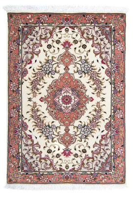 Perzisch tapijt - Tabriz - Royal - 90 x 60 cm - beige