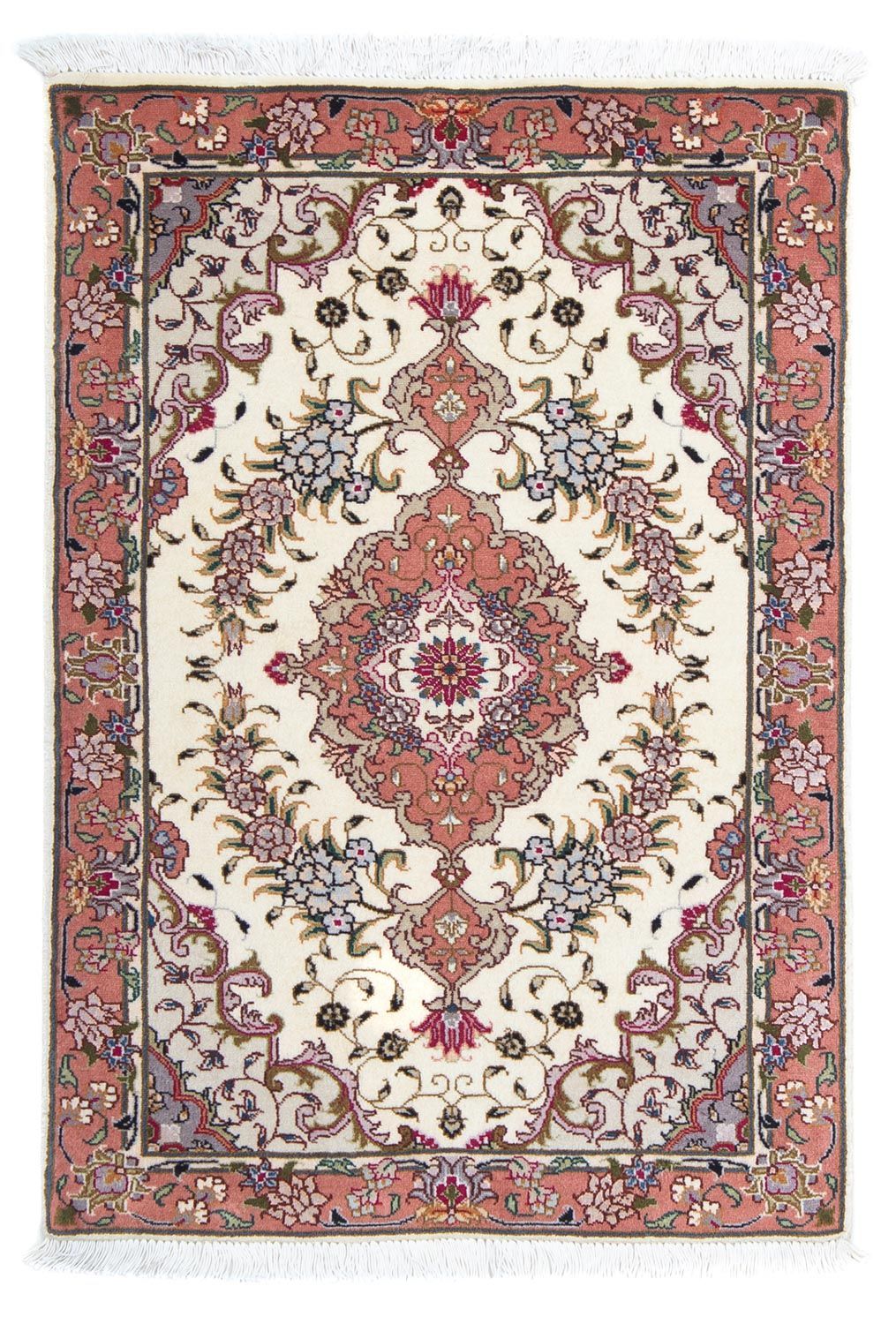 Perzisch tapijt - Tabriz - Royal - 90 x 60 cm - beige