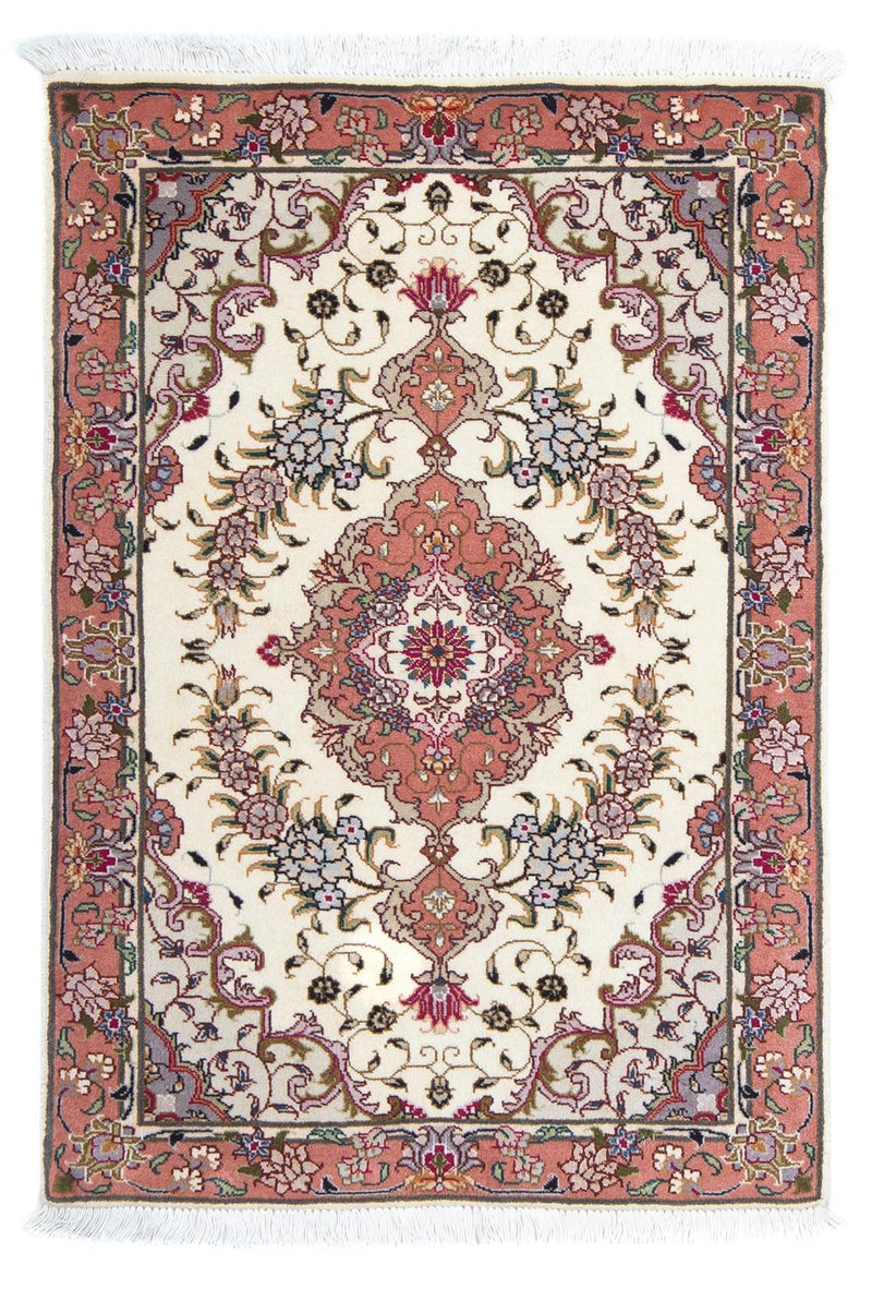 Perzisch tapijt - Tabriz - Royal - 90 x 60 cm - beige