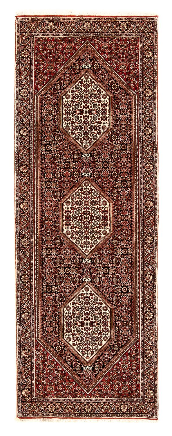 Loper Perzisch tapijt - Bijar - 225 x 69 cm - veelkleurig