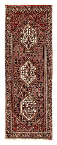 Loper Perzisch tapijt - Bijar - 225 x 69 cm - veelkleurig