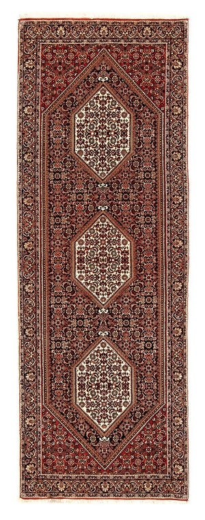 Loper Perzisch tapijt - Bijar - 225 x 69 cm - veelkleurig