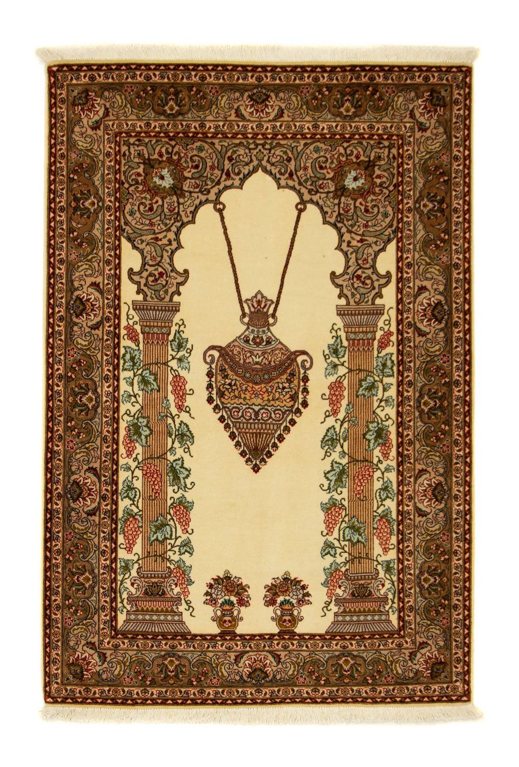 Perzisch tapijt - Tabriz - Royal - 153 x 103 cm - beige