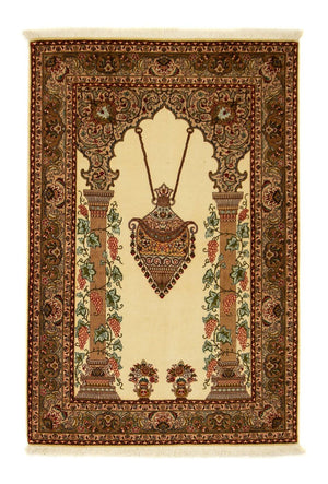 Perzisch tapijt - Tabriz - Royal - 153 x 103 cm - beige