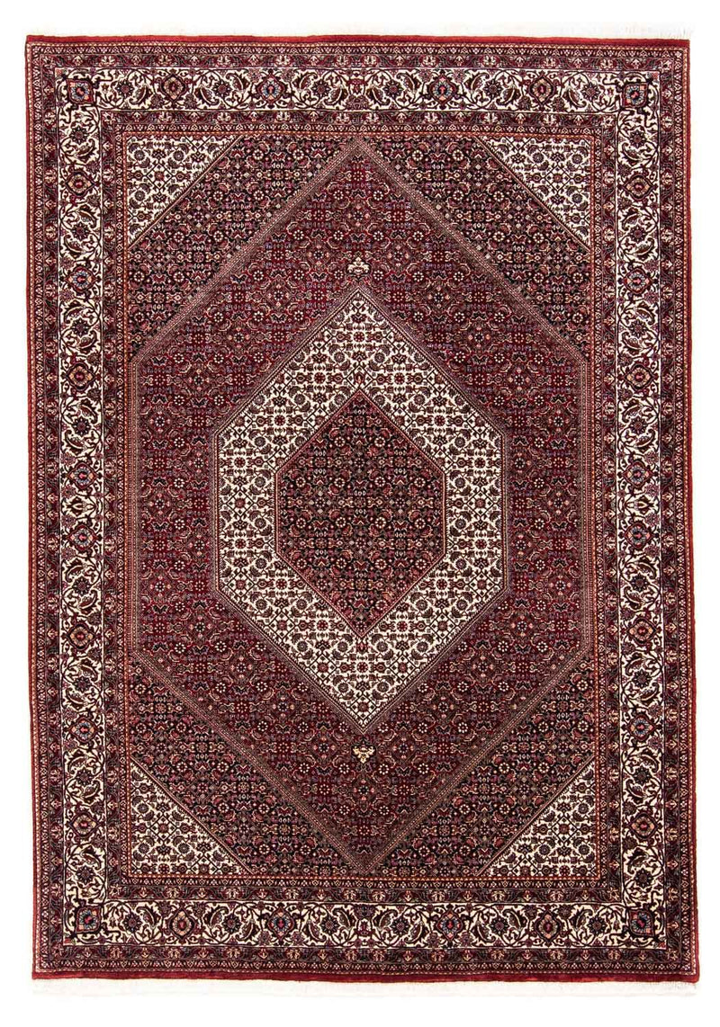 Perzisch tapijt - Bijar - 238 x 171 cm - donkerrood