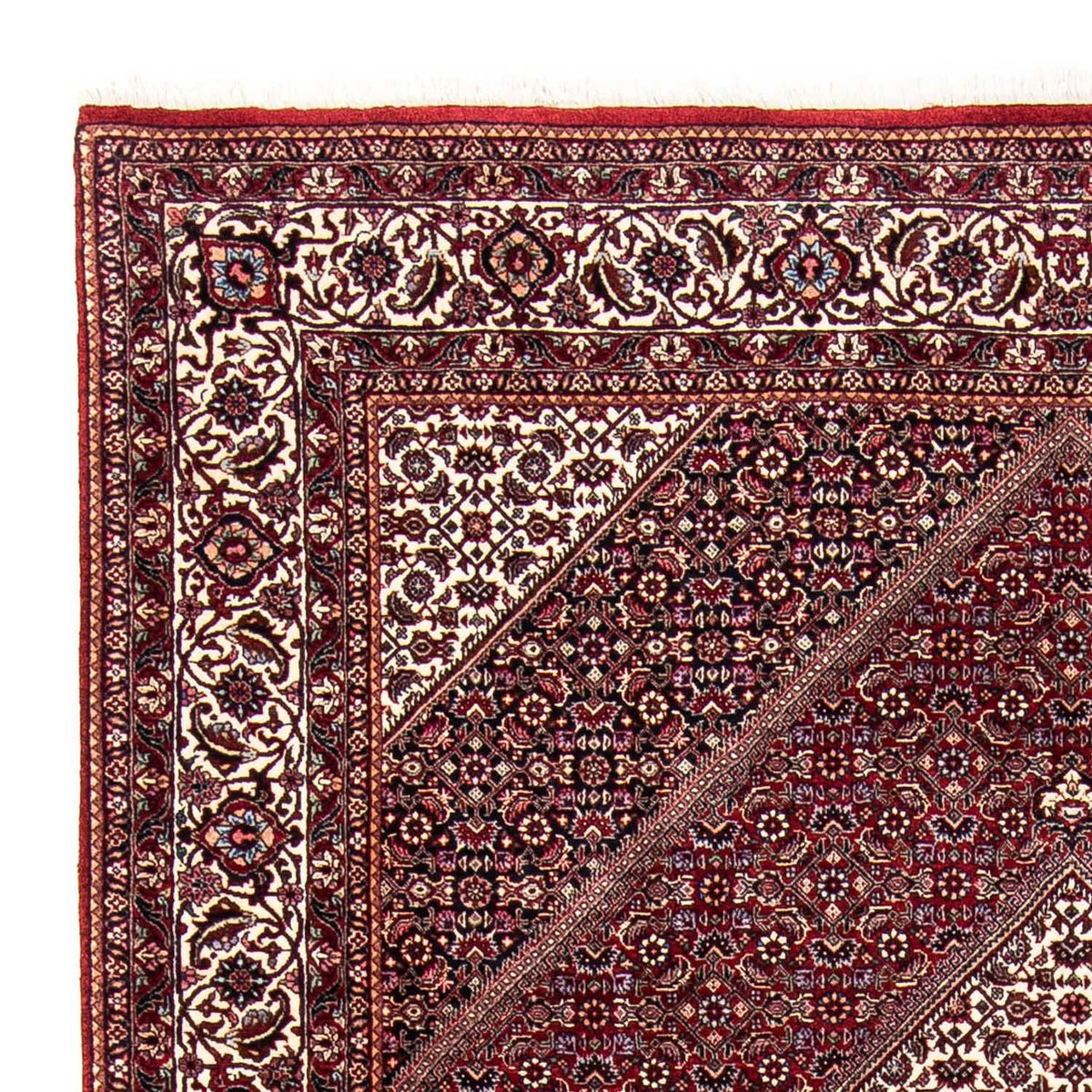 Perzisch tapijt - Bijar - 238 x 171 cm - donkerrood
