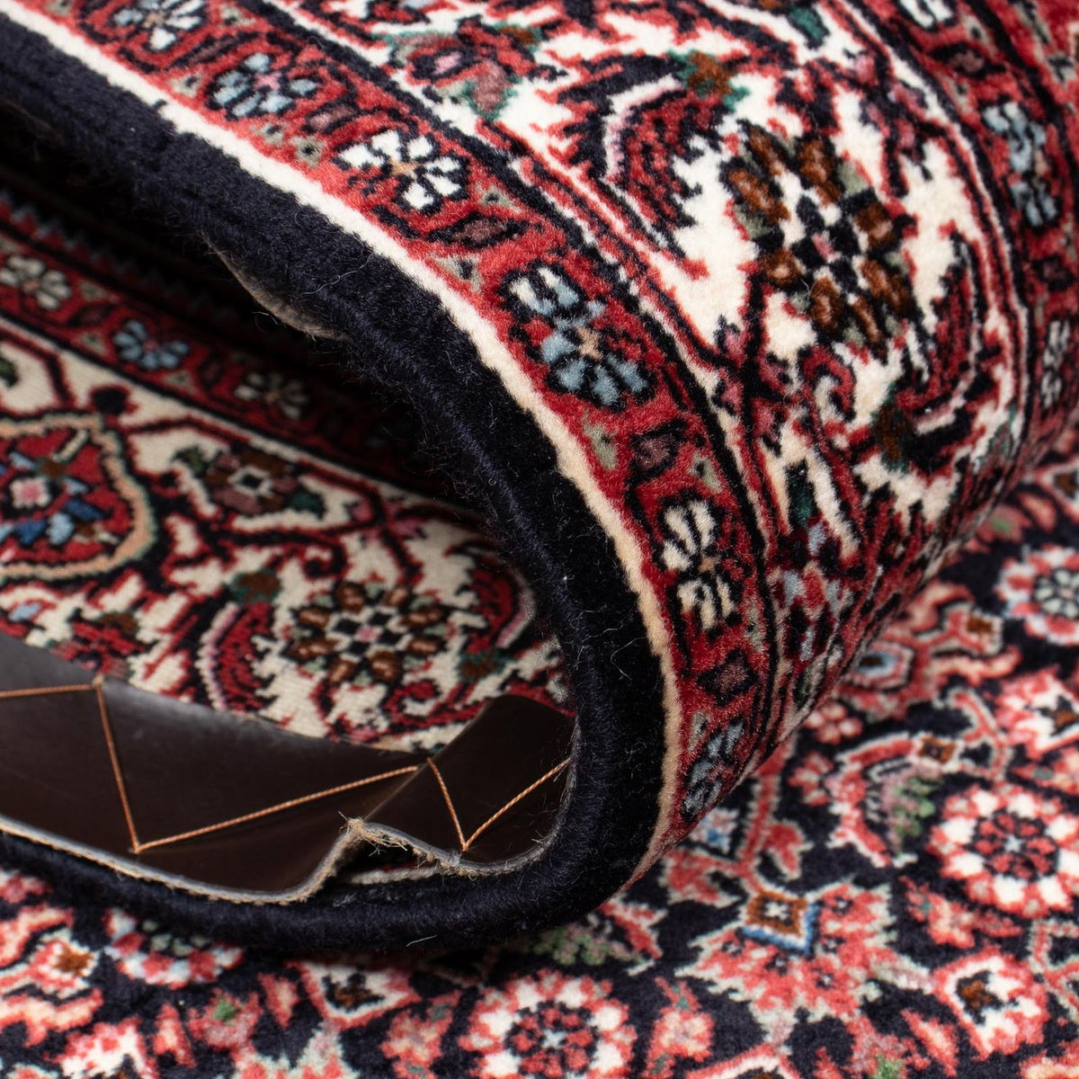 Loper Perzisch tapijt - Bijar - 203 x 100 cm - donkerblauw