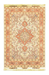 Tabriz - 50 Raj Tapijt 101x148cm - Perzisch tapijt - Rechthoekig / Beige / 101 x 148 cm Rechthoekig