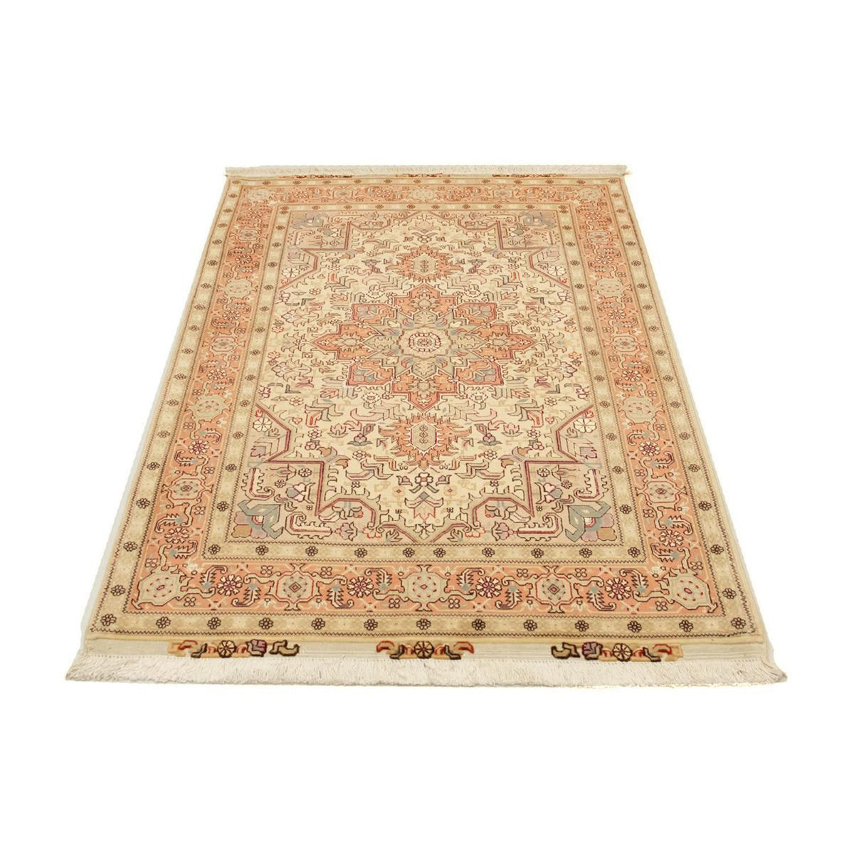 Perzisch tapijt - Tabriz - Royal - 148 x 101 cm - beige