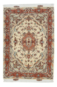Perzisch tapijt - Tabriz - Royal - 151 x 103 cm - beige