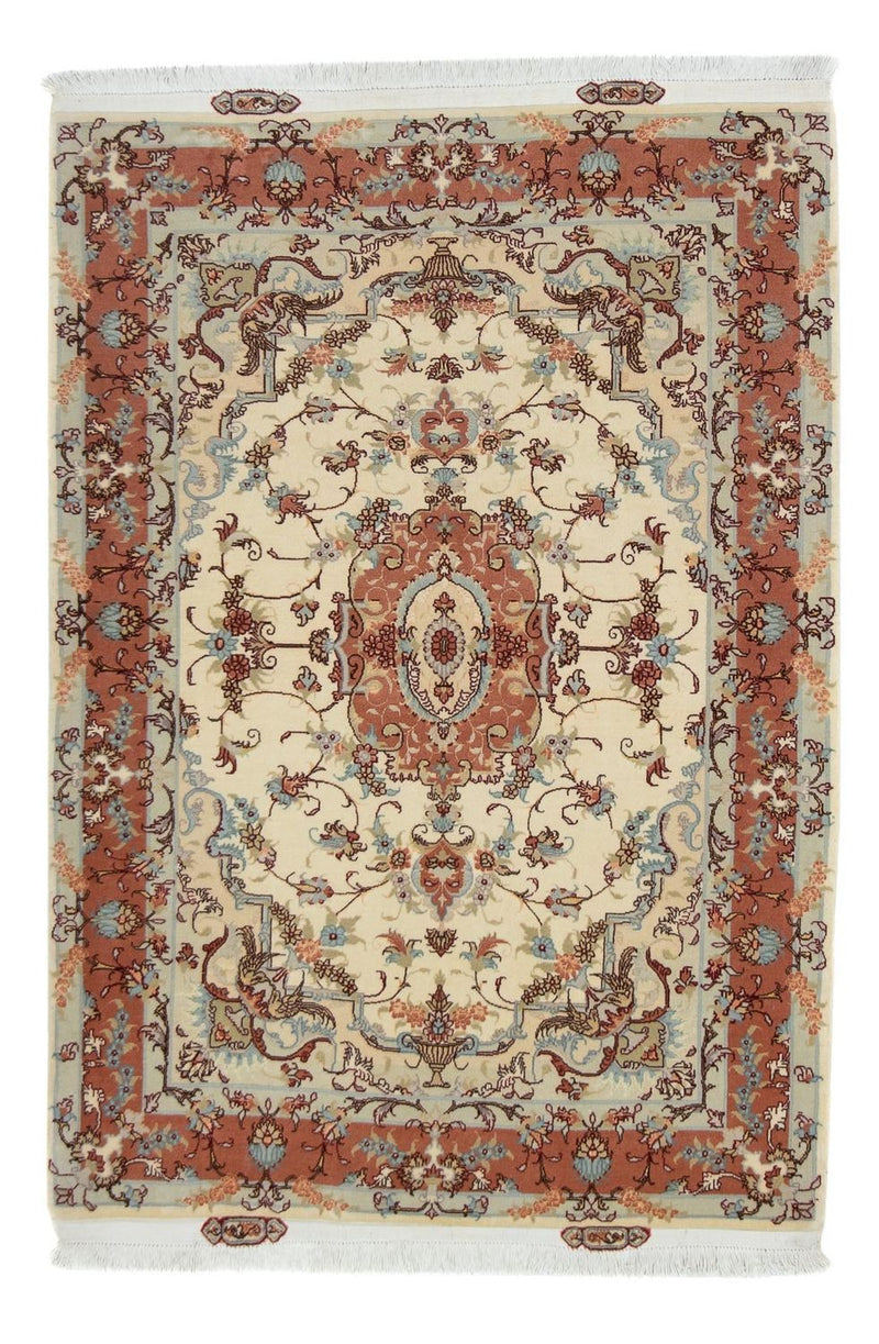Perzisch tapijt - Tabriz - Royal - 151 x 103 cm - beige