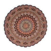 Perzisch tapijt - Tabriz - Royal rond  - 150 x 150 cm - bruin