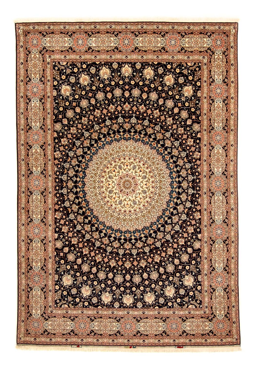 Perzisch tapijt - Tabriz - Royal - 338 x 248 cm - donkerblauw
