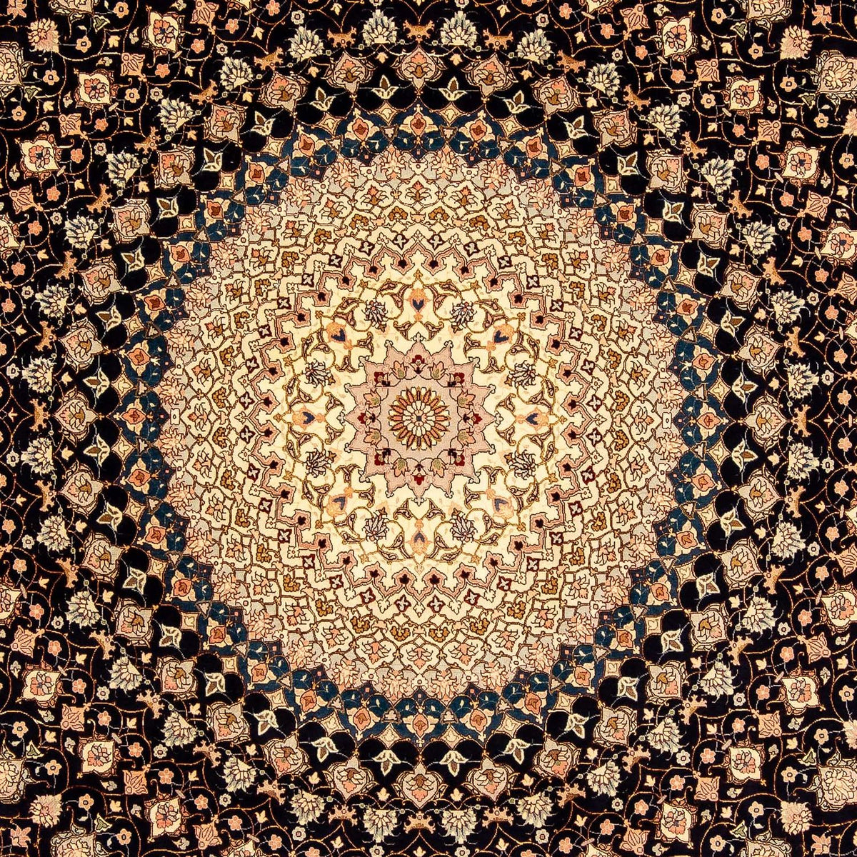Perzisch tapijt - Tabriz - Royal - 338 x 248 cm - donkerblauw