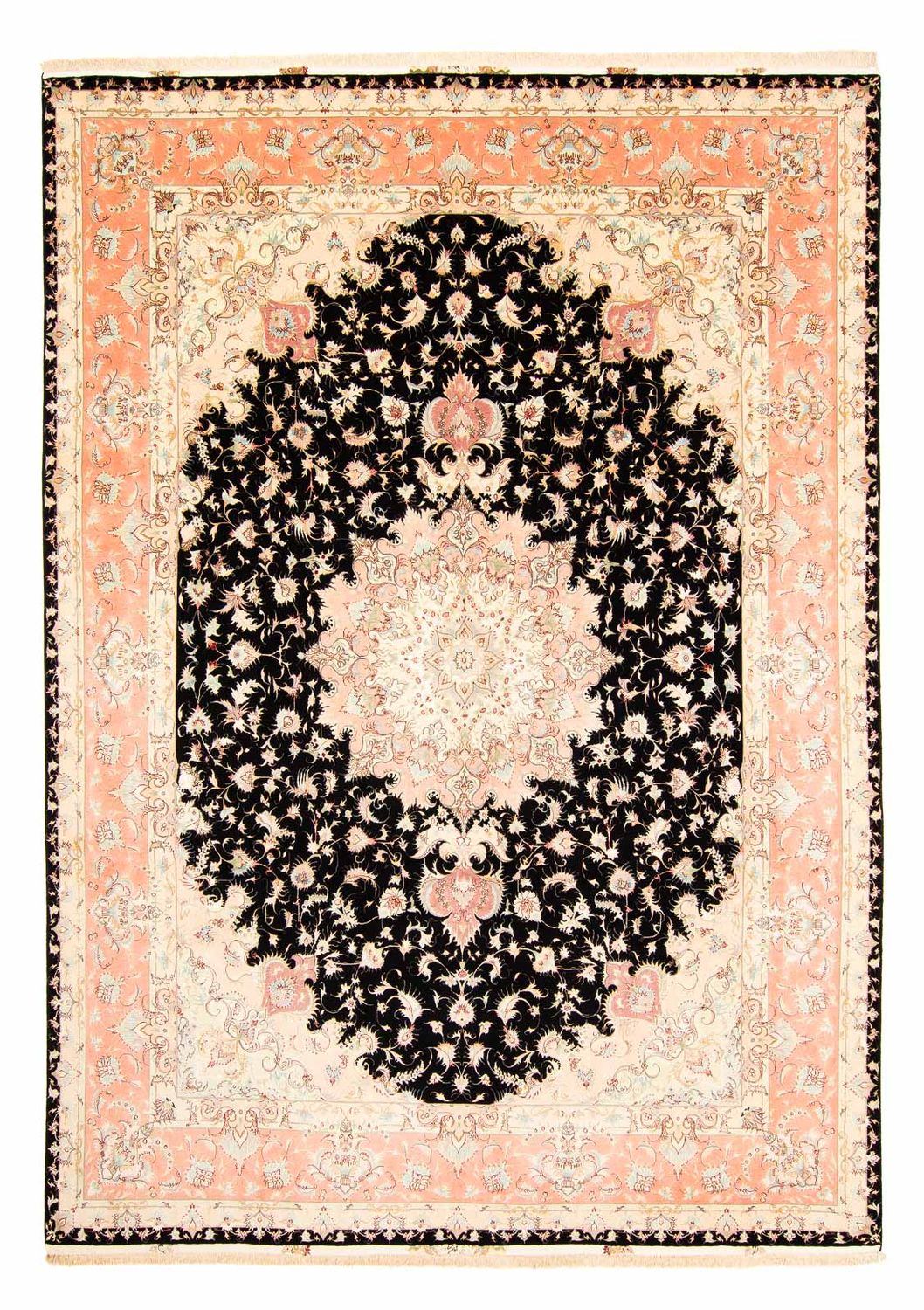 Perzisch tapijt - Tabriz - Royal - 397 x 297 cm - beige