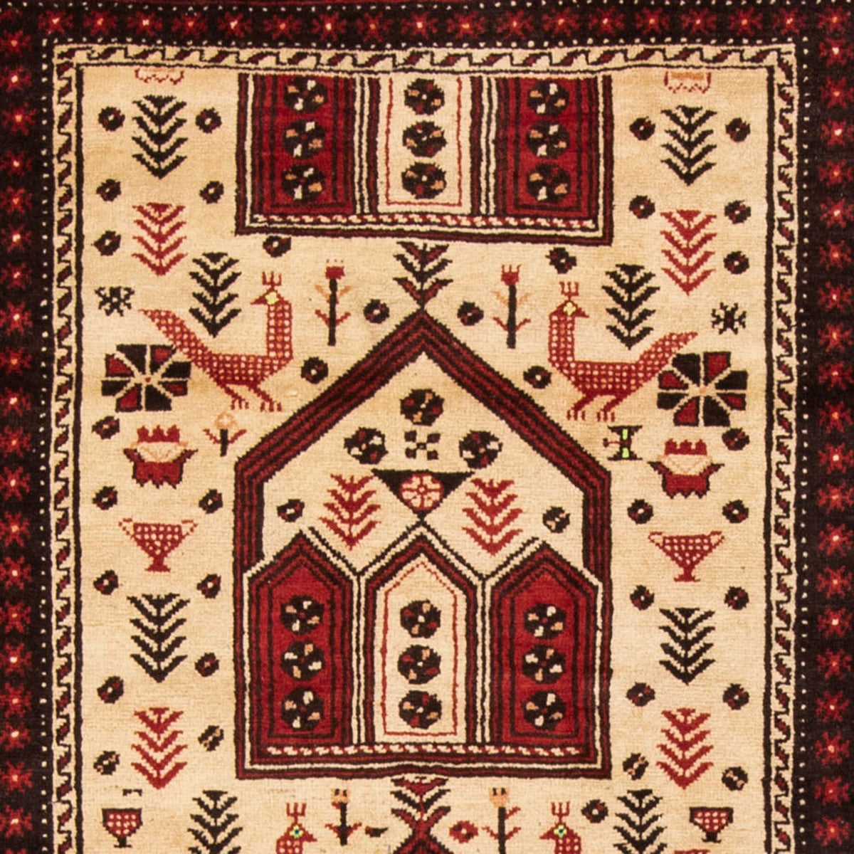 Perzisch Tapijt - Nomadisch - 198 x 121 cm - beige