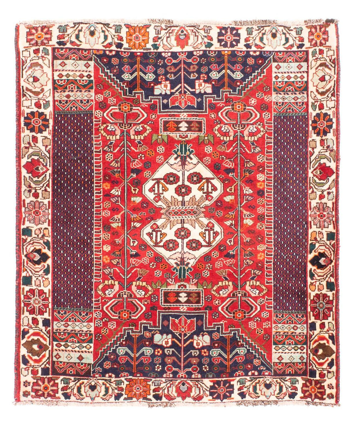 Perzisch Tapijt - Nomadisch - 148 x 121 cm - rood
