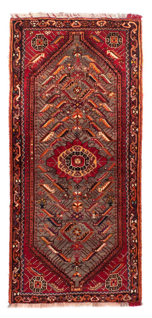 Loper Perzisch Tapijt - Nomadisch - 168 x 80 cm - donkerrood