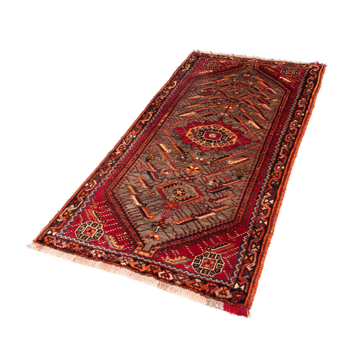 Loper Perzisch Tapijt - Nomadisch - 168 x 80 cm - donkerrood