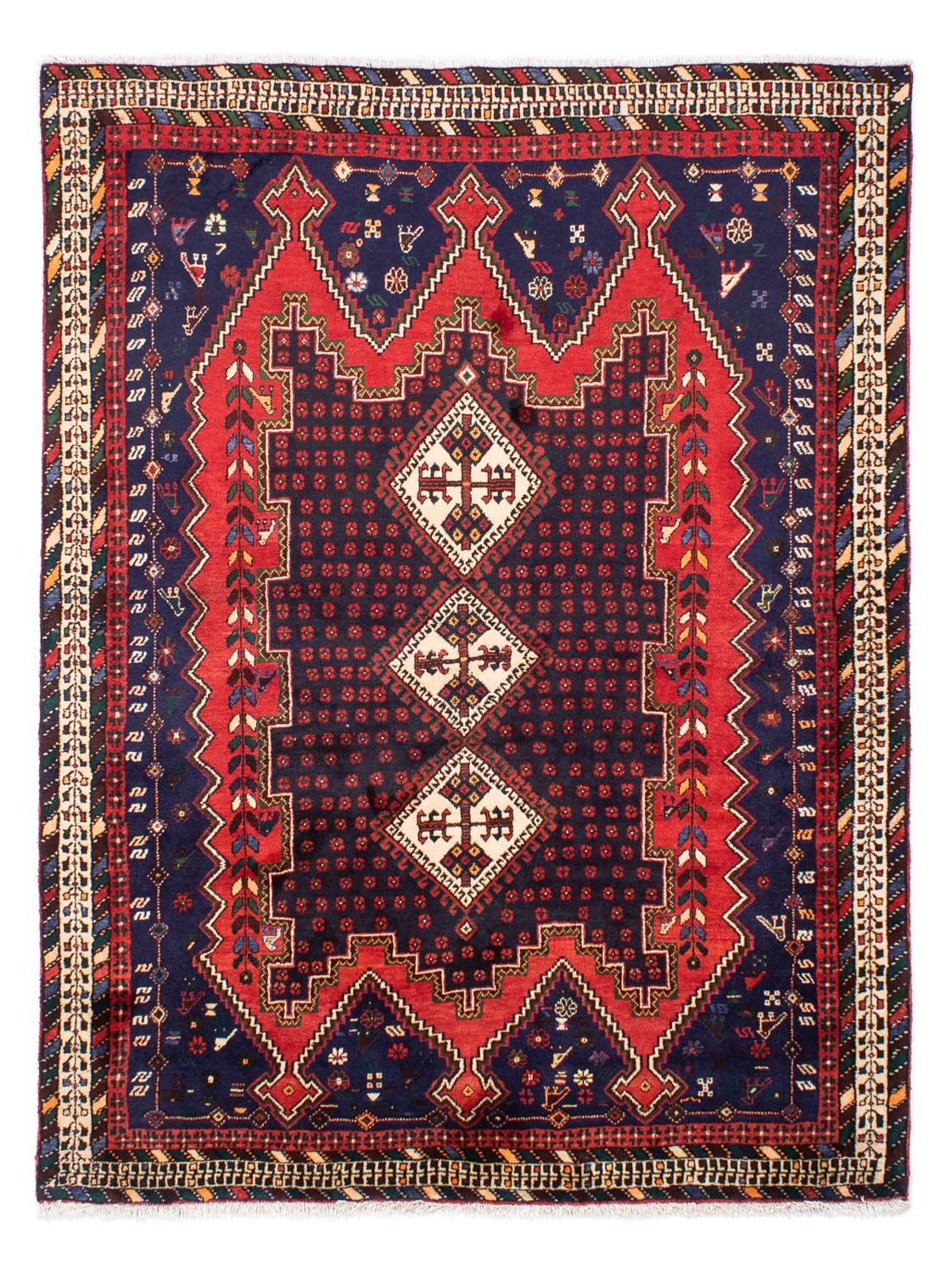 Perzisch Tapijt - Nomadisch - 215 x 164 cm - donkerblauw