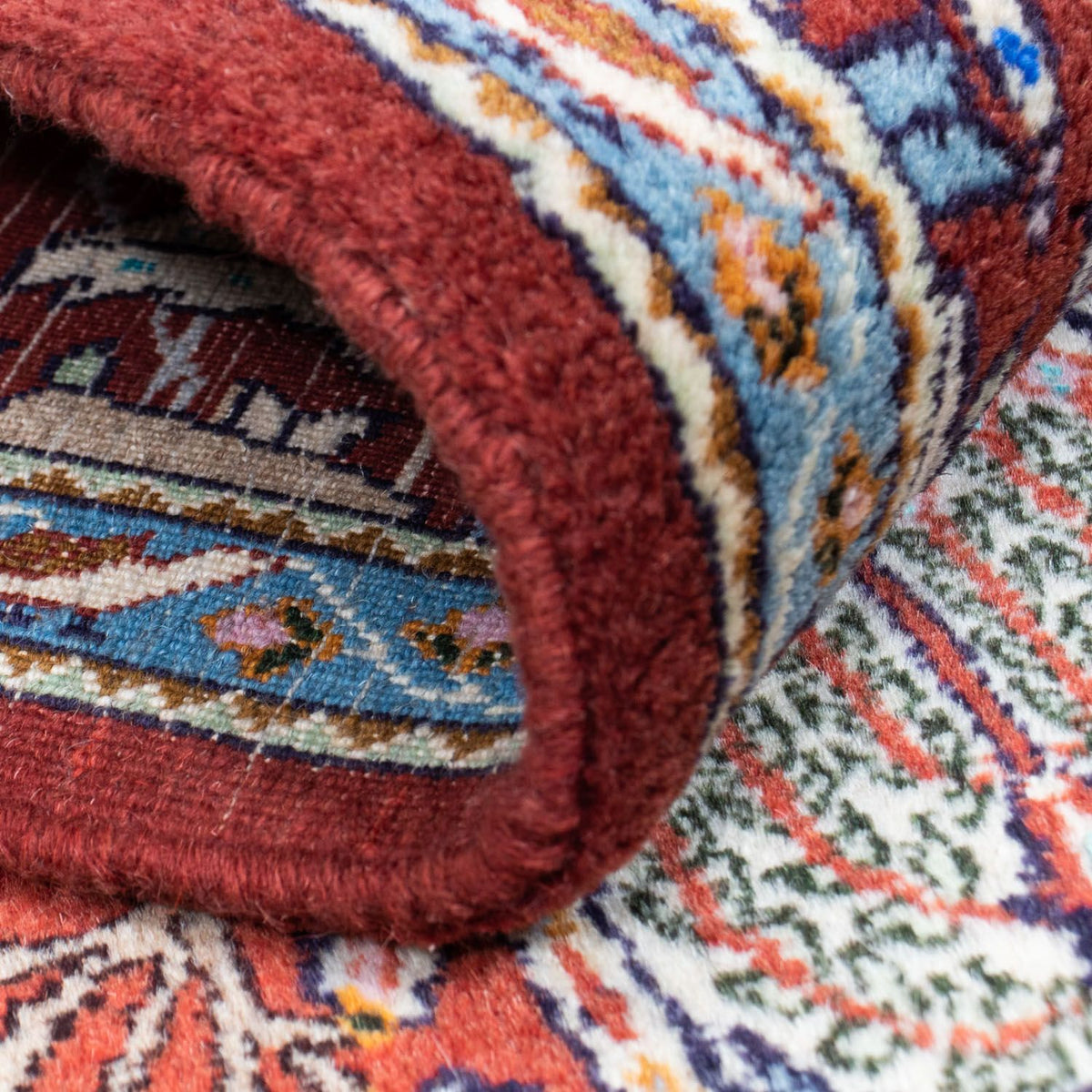 Loper Perzisch tapijt - Klassiek - 288 x 81 cm - donkerrood