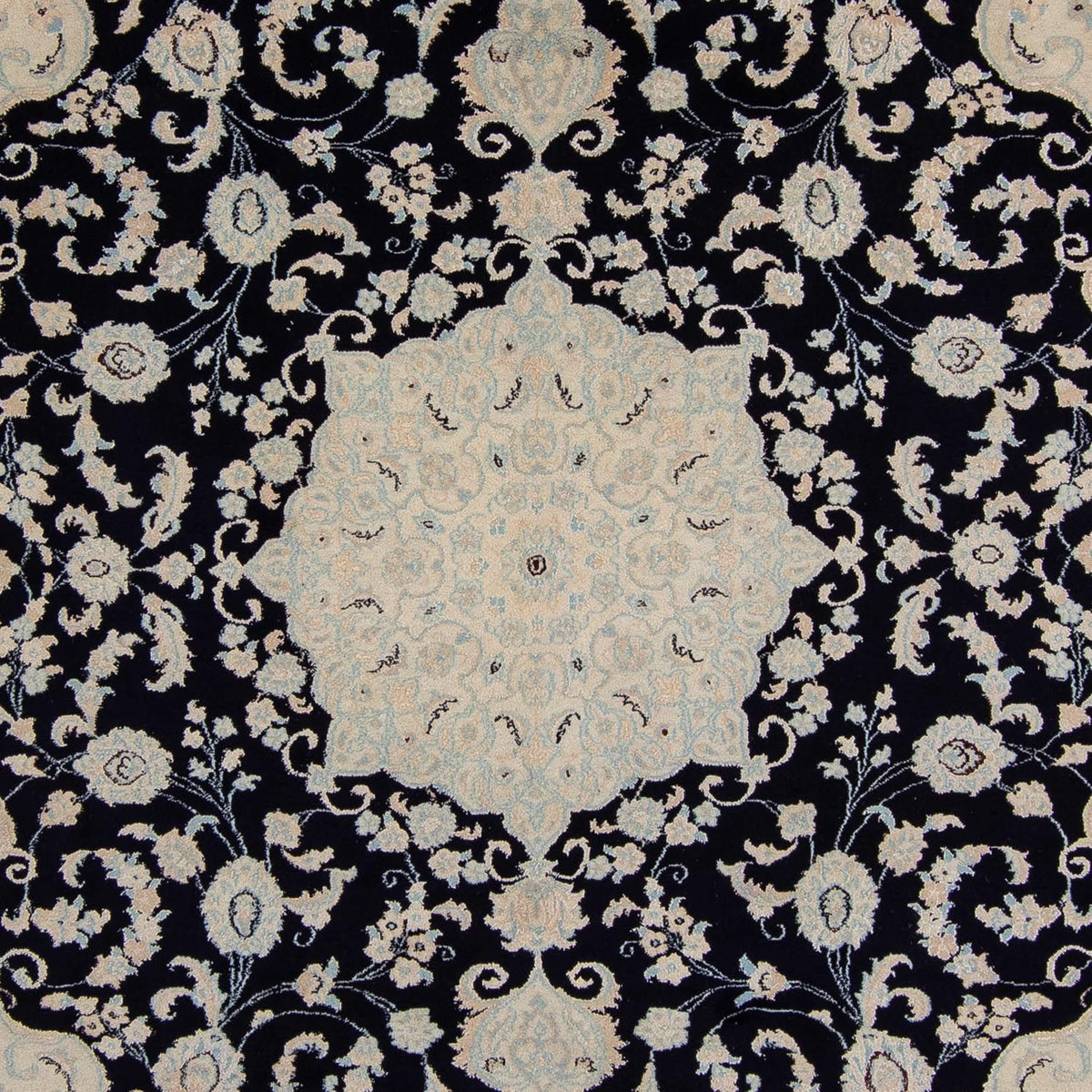 Perzisch tapijt - Nain - 348 x 248 cm - donkerblauw