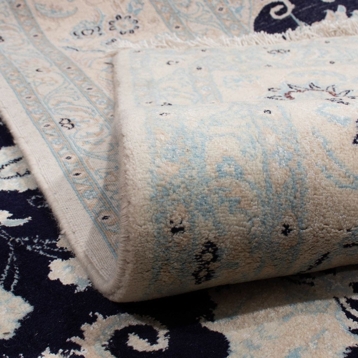 Perzisch tapijt - Nain - 348 x 248 cm - donkerblauw